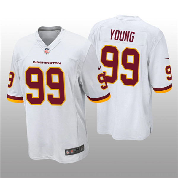 Men's Washington Football Team #99 Chase Young White NFL Vapor Untouchable Limited Stitched Jersey